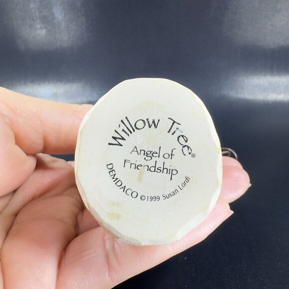 Vintage 1999 Willow Tree Angel Figurine Angel Of Friendship Resin Figure Demdaco - Picture 4 of 8